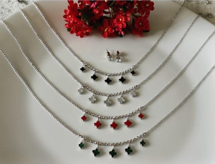 Silver/Gold/Rose Gold Plated Choker Necklace- NK 2445
