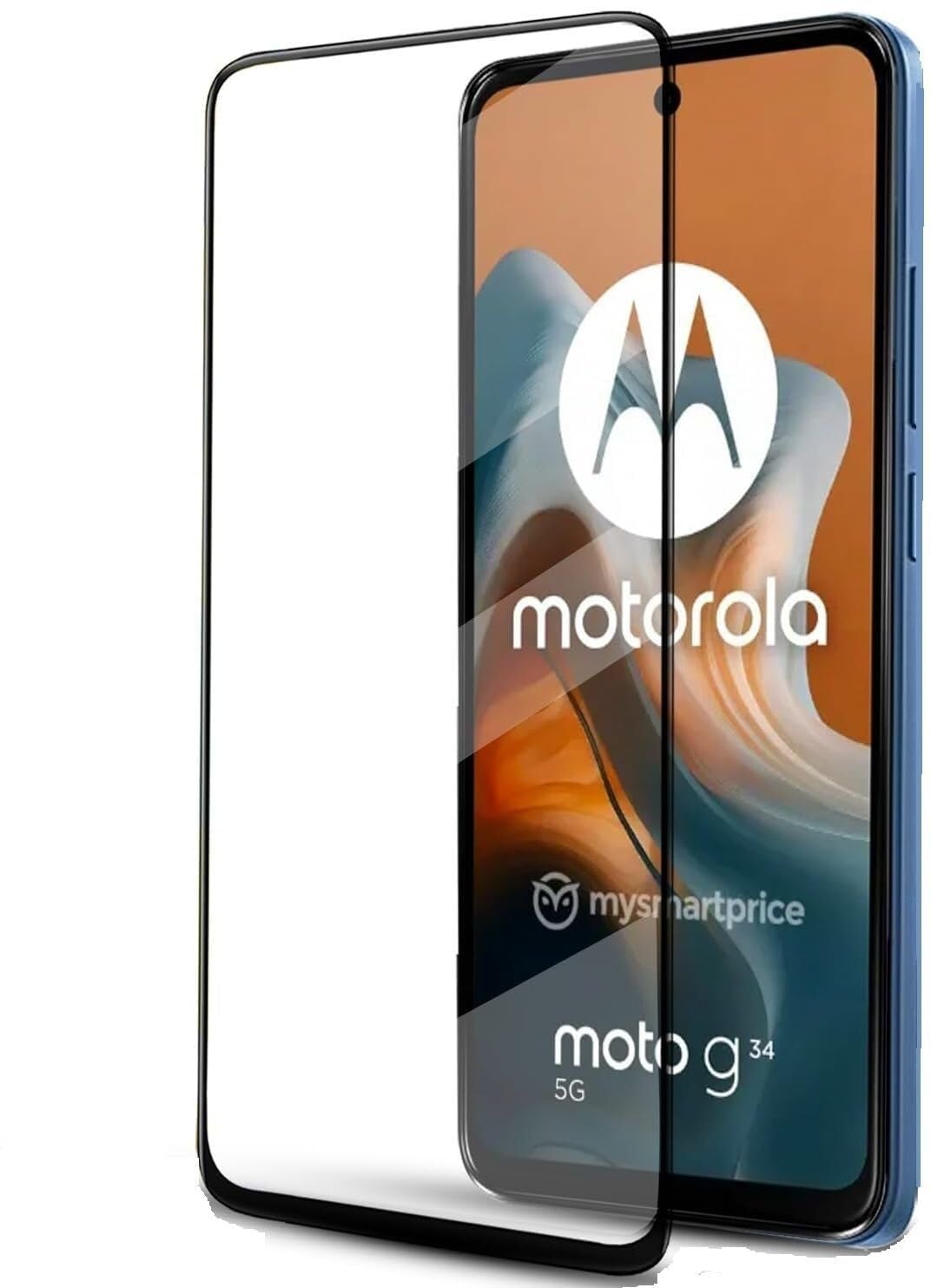 PLUGTECH Advanced Tempered Glass With Anti-Explosion 9H Hardness Edge-To-Edge Coverage Screen Guard for MOTOROLA G34