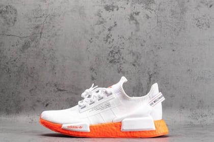 adidasMen's NMD R1 V2 -  Cloud White/Solar Red-Euro 41