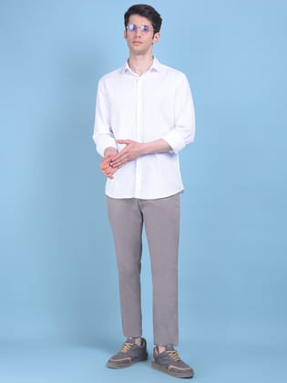 Grey Chinos Trousers-36 / Grey