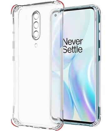 Case Vault Covers - Transparent Silicon Silicon Soft cases Compatible For OnePlus 8 ( Pack of 1 )