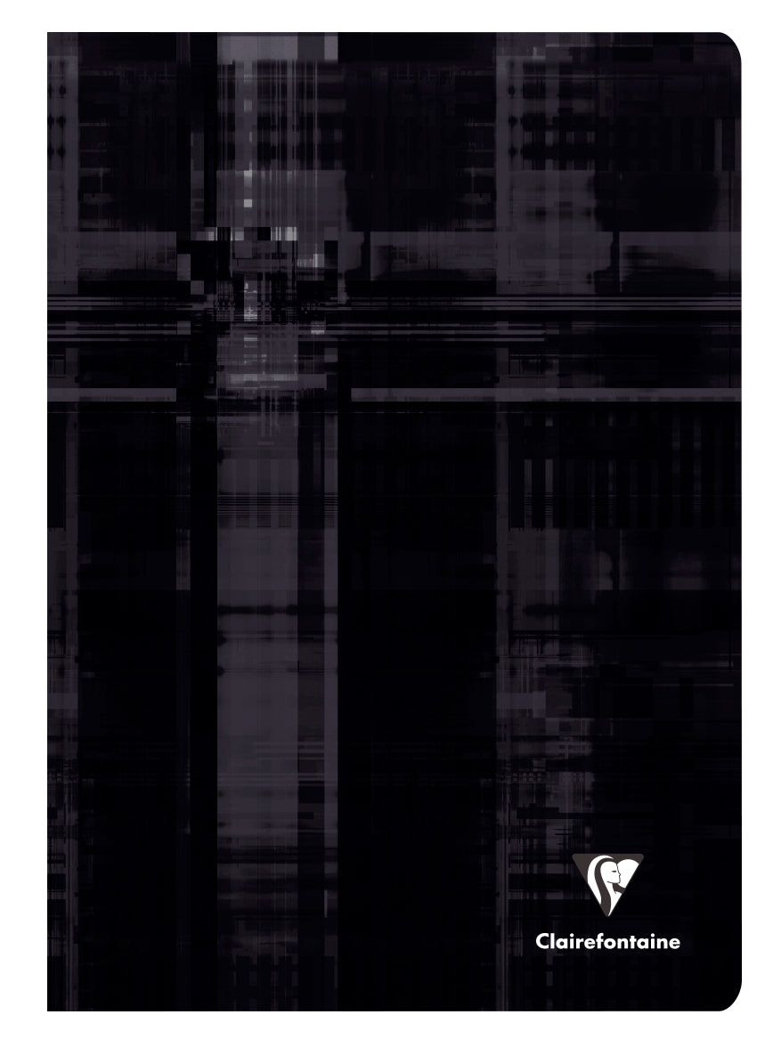 Clairefontaine Basics Square Grid 72 Sheets Stapled Notebook - A4-Black