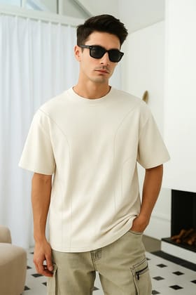 Off White Oversized T-shirt-XS