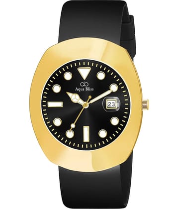 AQUA BLISS - Black Silicon Analog Men's Watch