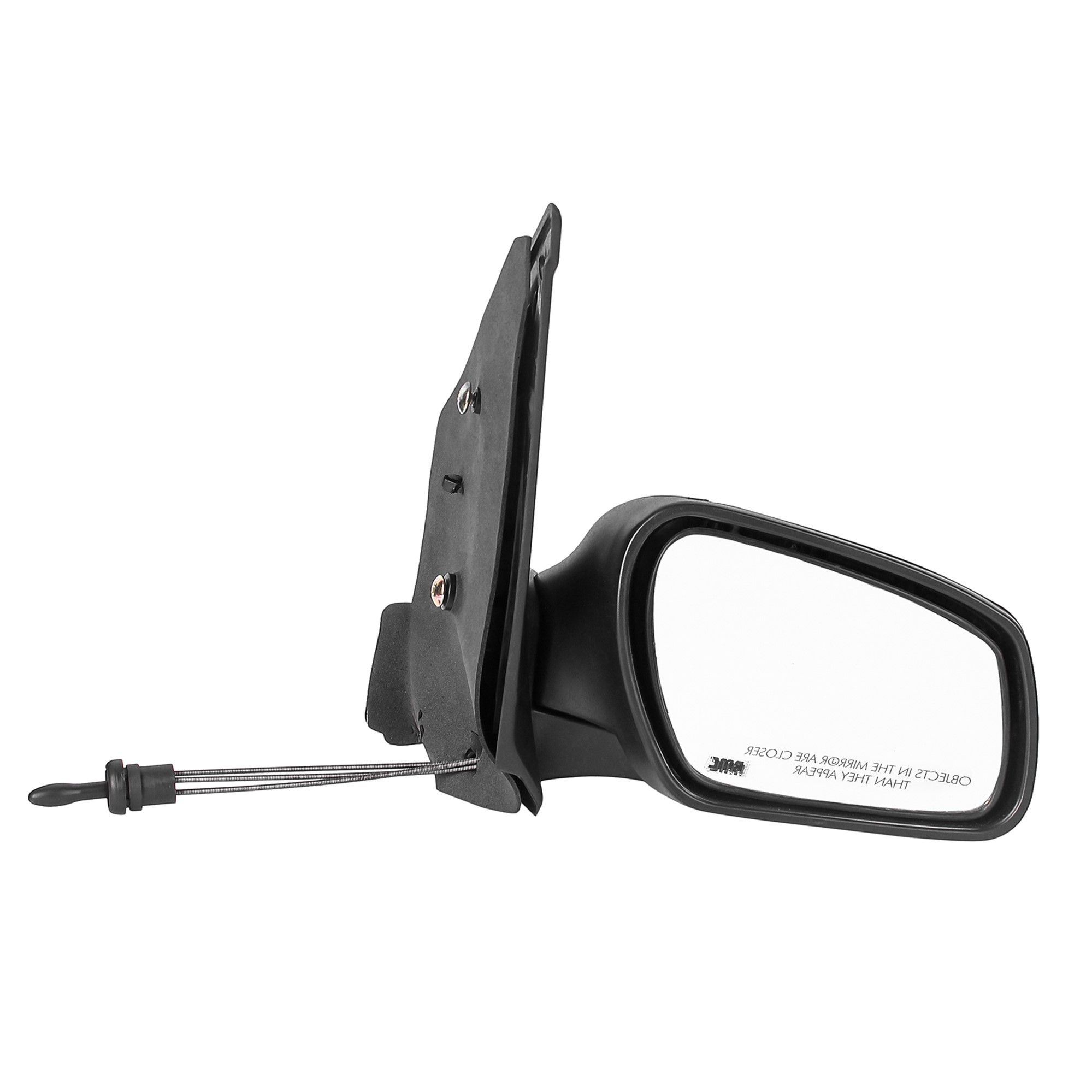 RMC Car side mirror suitable for Figo with lever (2010-2015) (ABS & Glass) | Non Auto Fold | manually operated (Black) RIGHT SIDE (DRIVER SIDE)