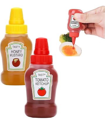 ATIPRIYA Multicolor Plastic 2 Ketchup Bottle ( Set of 2 )