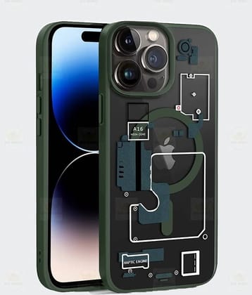 BIG WINGS Green Printed Back Cover Polycarbonate Compatible For Apple iPhone 12 Pro ( Pack of 1 )