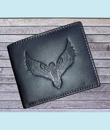 WILDNAPA 100% Leather Solid Men's Regular Wallet With 8 Slots For Card ( Black , Pack of 1 )