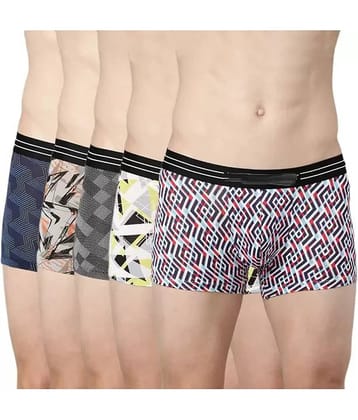 Cavenders Pack of 5 Nylon Trunks For Men's ( Multicolor )