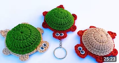 Suman Arts Handmade Crochet Turtle Keychain (Free Size) | Crochet Turtle Design | Keychain