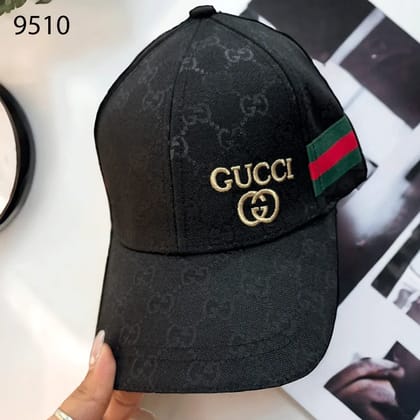 GG Premium Luxury Unisex 9510 Baseball Caps-Black