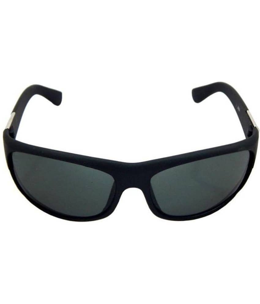 Kanny Devis - Black Wrap Around Sunglasses ( Pack of 1 )