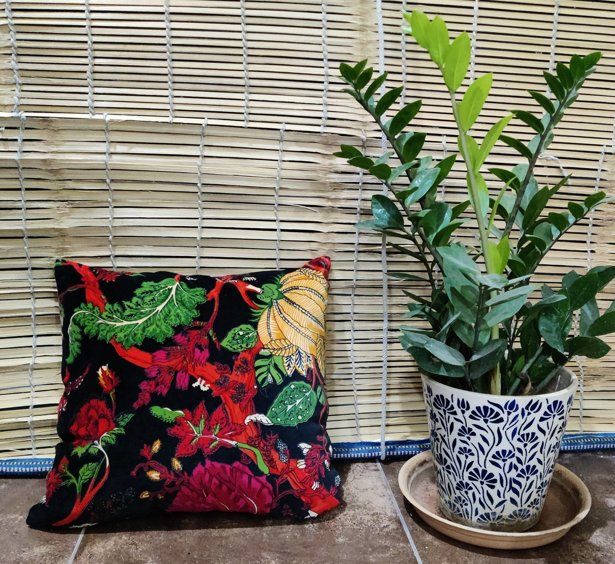 16" Tree of life Black Velvet Cushion Cover-Sale-16 x 16 inches