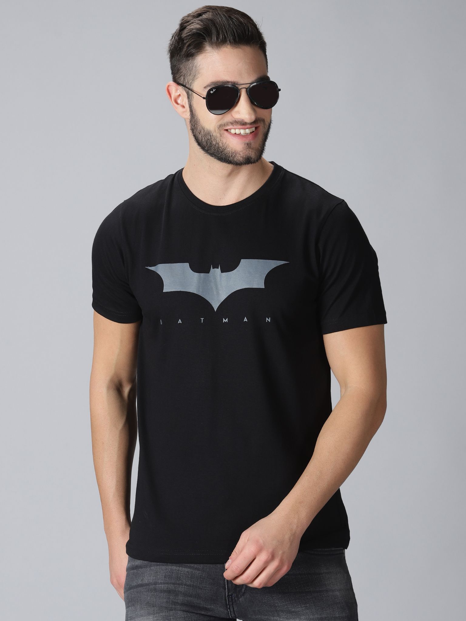 Cotton Black Batman T-Shirt