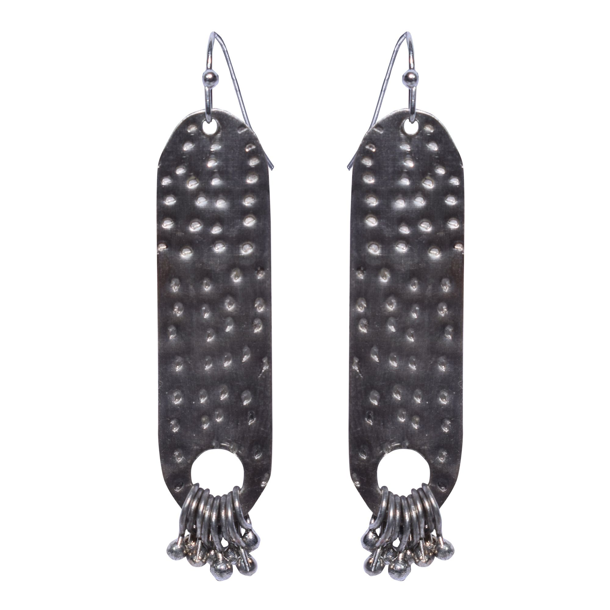 Silver Dotted Earring