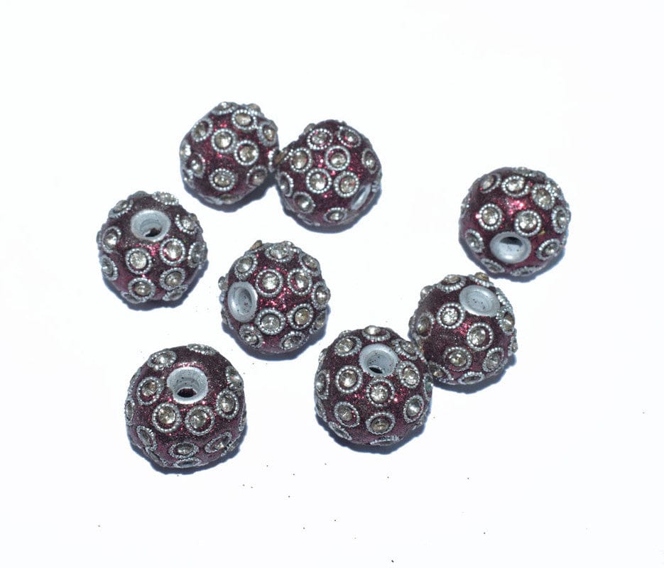 Handmade Kashmiri Beads use for jewelry makings, KASM-05-Per Packet of 25 Pcs / 16X20 MM