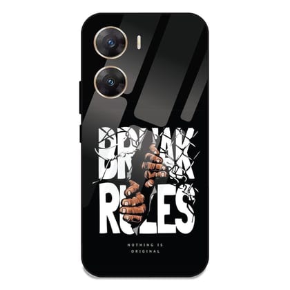 Break Rules - Glass Case For Vivo Models-Vivo V29E 5G