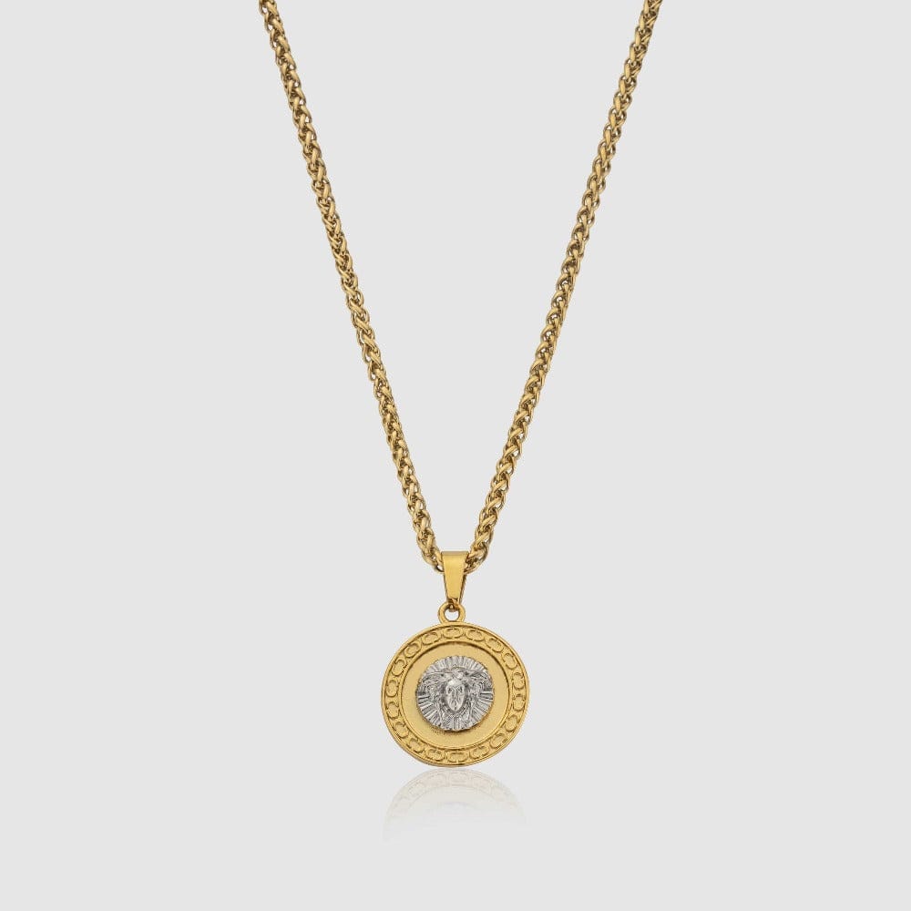 MEDUSA (GOLD/SILVER TWO-TONE) Pendant+ Chain