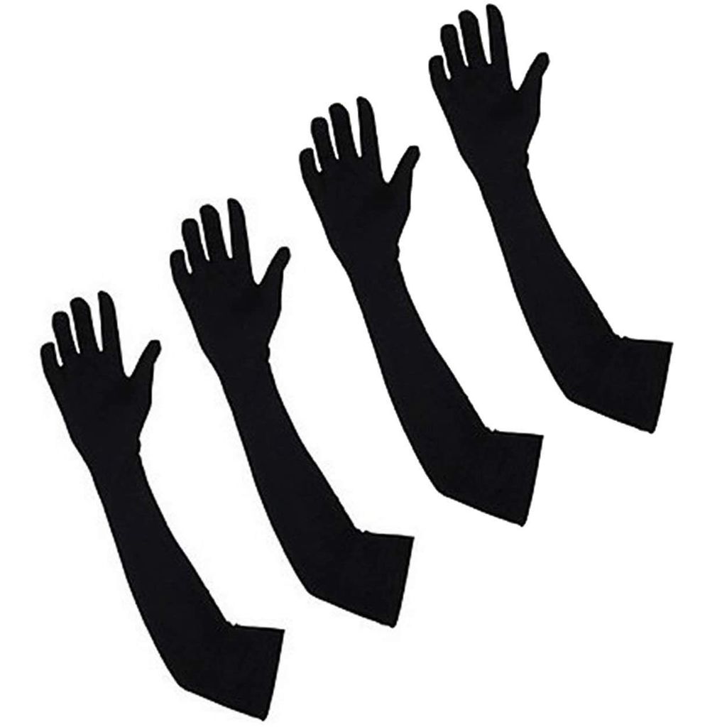 Nawani 2 Pair Cotton Full Hand Gloves Sun Protection Gloves for Women. - Gloves | Buy online on ZillyBuy