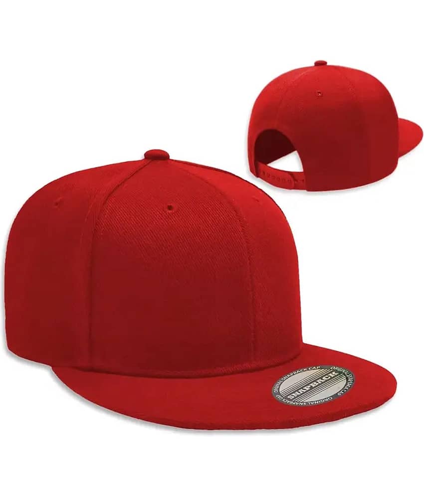 Infispace Pack of 1 Cotton Men's Cap ( Red )