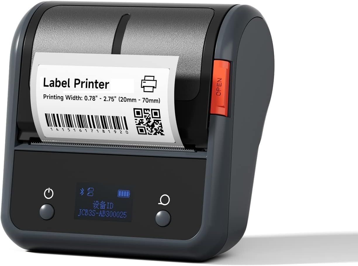 CLEGO B3S Portable Bluetooth Thermal Label Printer Compatible with Inkless Printing for Barcode, QR Code, Shipping & Sticker Labels CLEGO B3S Portable Bluetooth Thermal Label Printer Compatible with Inkless Printing for Barcode, QR Code, Shipping & Stick