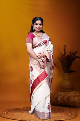 AR-T176 GOLD TISSUE SAREE 6.25 MTR