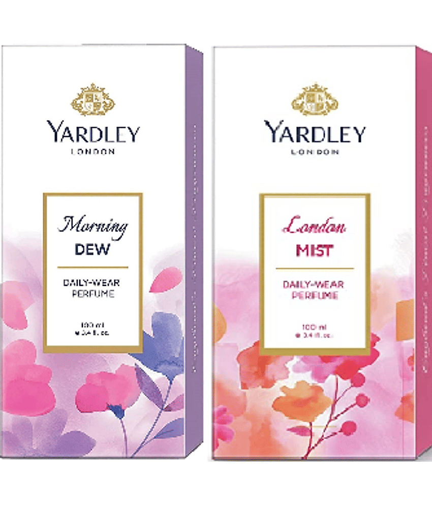 YARDLEY LONDON  1 MORNING DEW PERFUME 100 ML ,1 LONDON MIST PERFUME , 100 ML ,PACK OF 2 .