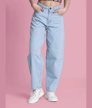 Bene Kleed - Blue Cotton Wide Leg Women's Jeans ( Pack of 1 )