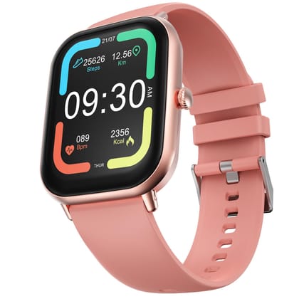 Fire Boltt Ninja Call Pro Max Smart Watch(BSW128) with 2.01 inch Display, Bluetooth Calling, 120+ Sports Modes, Health Suite, Voice Assistance- Pink