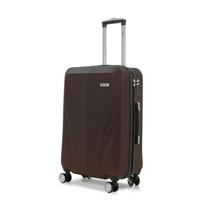 SKYCARRY Black Panther Trolley Bag, Small Single | Durable ABS Hard Shell | TSA-Type Lock | Luggage with 360 Disc Spinner Wheels | Travel Suitcase (20, Coffee, Small)
