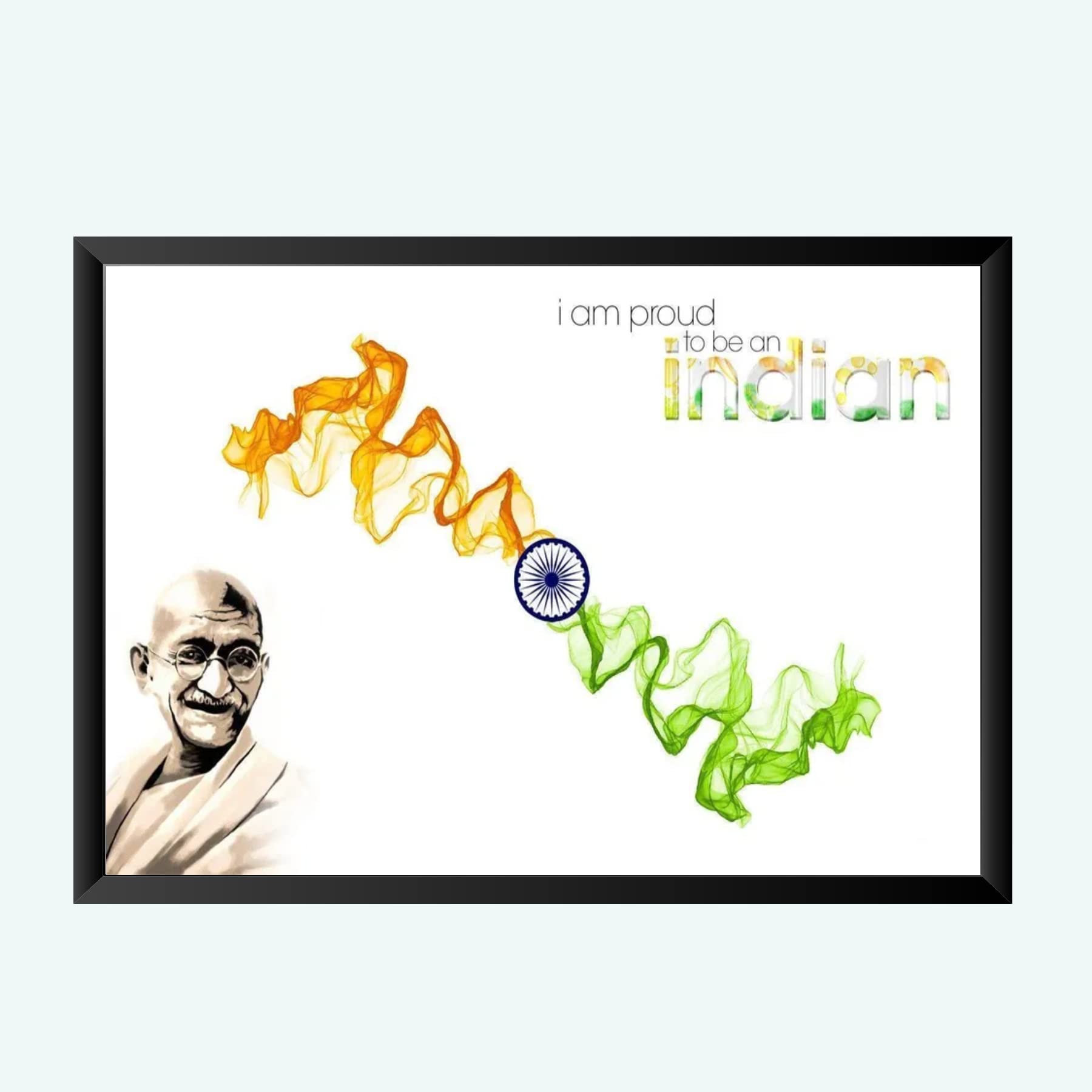 NOKKES Gandhi ji Wall Photo Frame For And Wall Decoration Wall Photo Frame Size 8X12 Inch_5