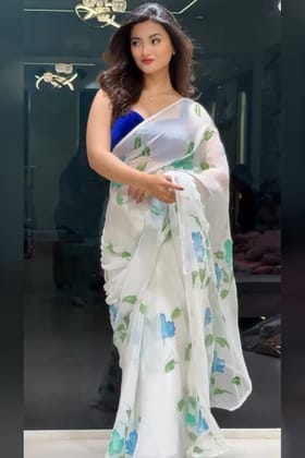 harming 1 Minute Ready To Wear Mul Cotton Digital Printed Saree