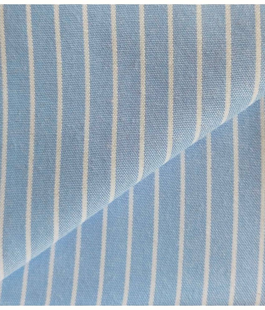 Makhanchor - Blue Cotton Men's Unstitched Shirt Piece ( Pack of 1 )