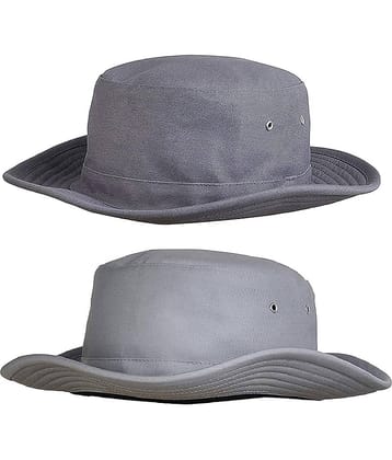 Zacharias Gray Plain Cotton Hats