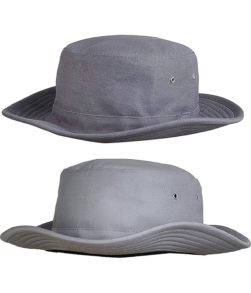 Zacharias Gray Plain Cotton Hats