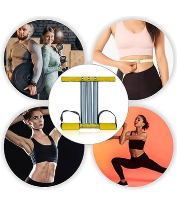 Tummy Trimmer Triple  Spring Waist Trimmer Men and Women (Pack of 1) (Yellow)