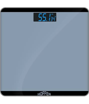 Hoffen Digital Electronic LCD Personal Health Body Fitness Bathroom Weighing Scale HO-18 Grey Grey