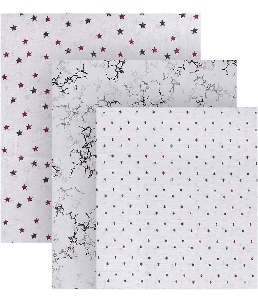 Maharaja White Poly Blend Unstitched Shirt pc