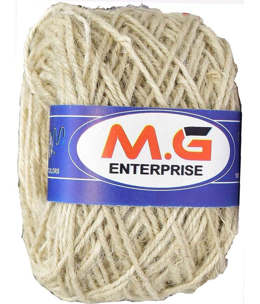 3 Ply/Twisted Macrame Jute Cord/Dori Thread  Light Skin 50 mtr- Art-AJBD