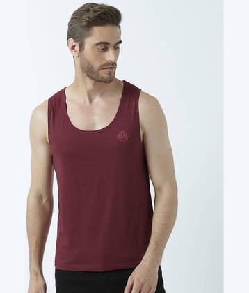 Huetrap Pack of 1 Cotton Regular Fit Men's T-Shirt ( Maroon )