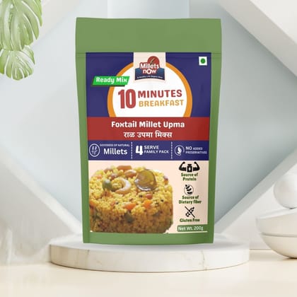 Foxtail Millet Upma- Instant Breakfast Premix | Rala Upma | 200g Foxtail Millet Upma- Instant Breakfast Premix | Rala Upma | 200g