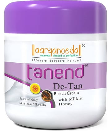 Aaryanveda Tanend Bleach Cream 3 Times Use Facial Kit For All Skin Type Saffron 450 ( Pack of 1 )