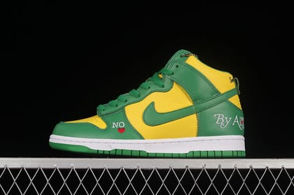 Supreme x NikeMens Dunk High - Brazil-Euro 41