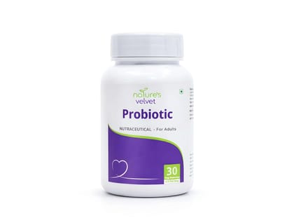 Natures Velvet Probiotics Capsules for Gut Health, Digestive Balance & Intestinal Care – 30 Capsules
