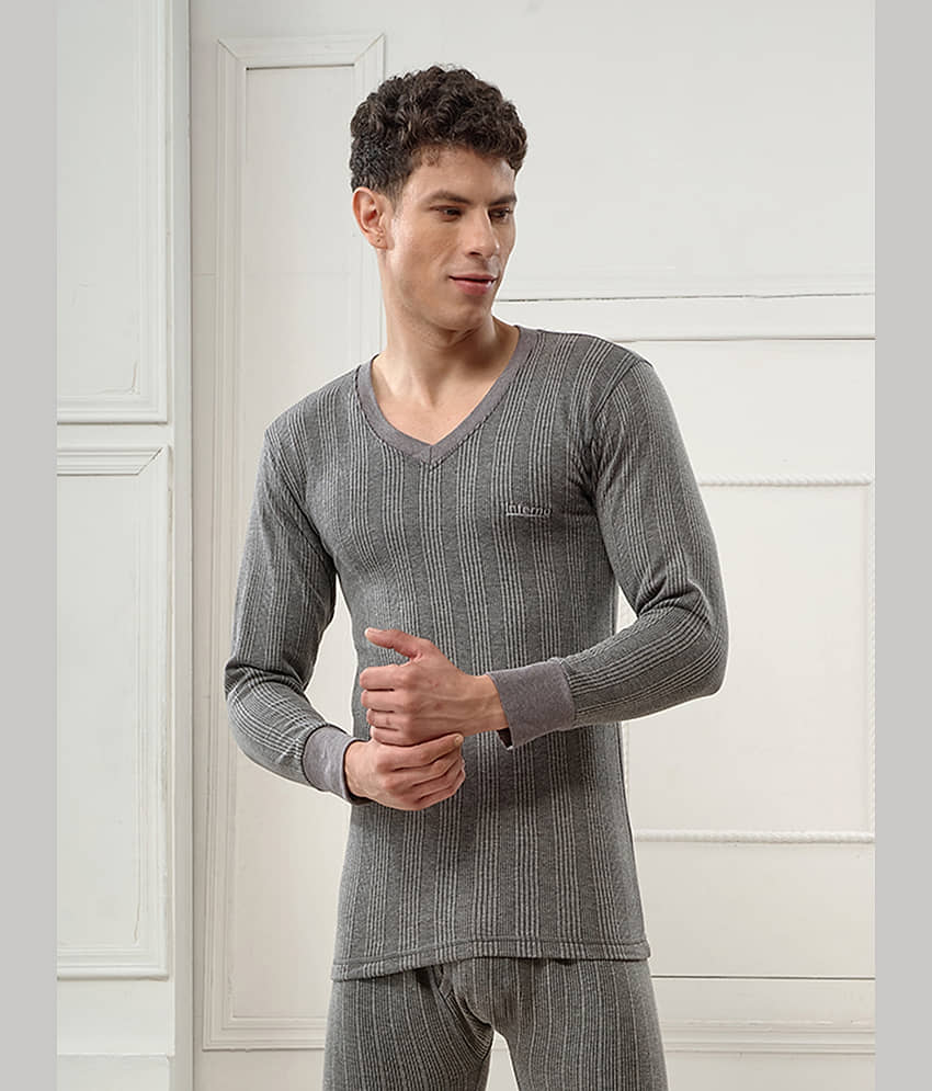 Lux Inferno Pack of 1 Cotton Thermal Tops For Men's ( White )