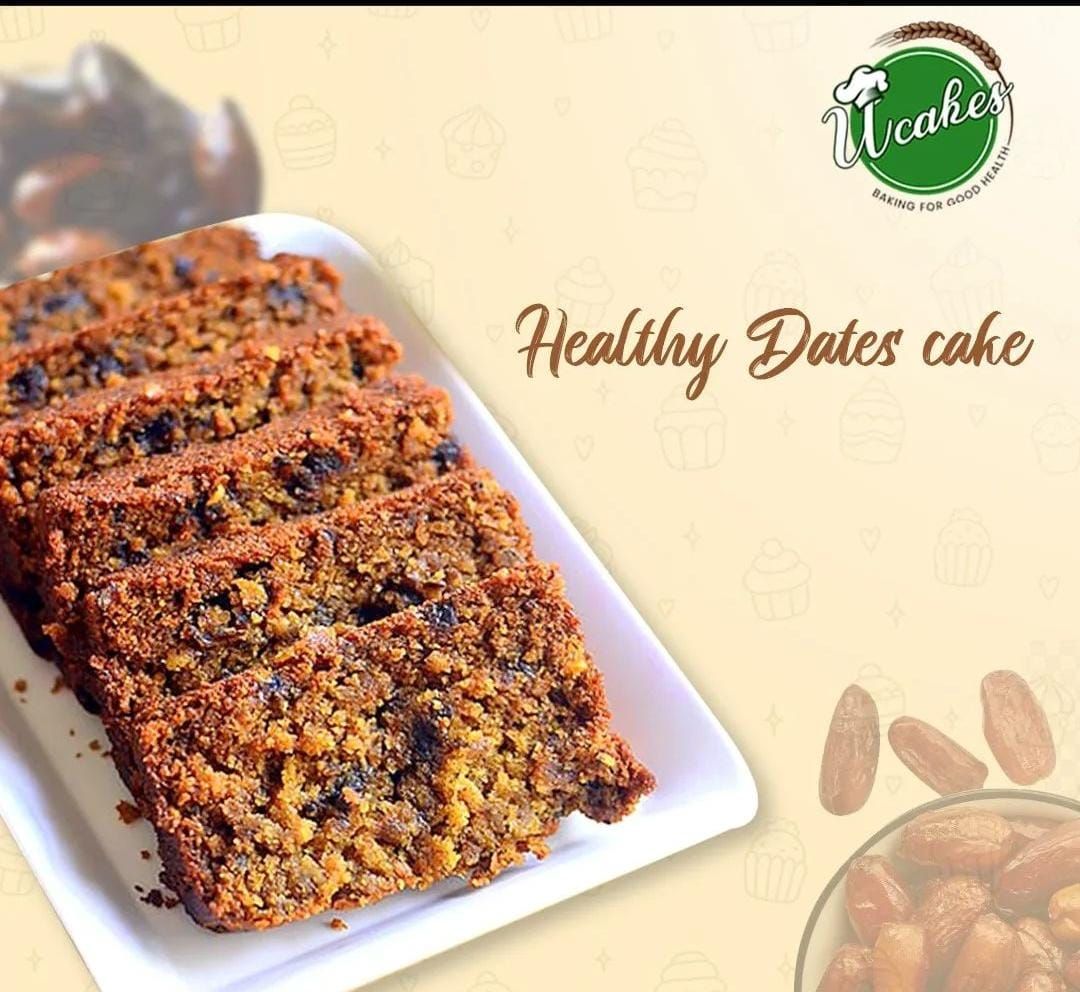 Healthy Dates Sliced Cake