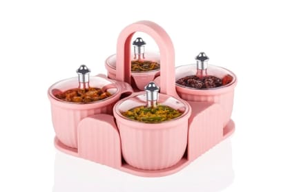 Airtight Dry Fruit Container Set with Tray | Multipurpose Snack Storage Boxes | BPA Free Plastic Kitchen Organizer | Serving Tray Set for Dry Fruits, Namkeen, Sweets | Gift Box (4 Containers) Airtight Dry Fruit Container Set with Tray | Multipurpose Snack Storage Boxes | BPA Free Plastic Kitchen Organizer | Serving Tray Set for Dry Fruits, Namkeen, Sweets | Gift Box (4 Containers)