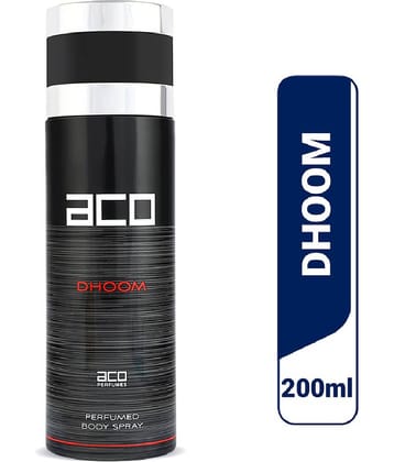 aco perfumes - aco DHOOM Perfumed Body Spray 200ml Perfume Body Spray for Men 250 ml ( Pack of 1 )