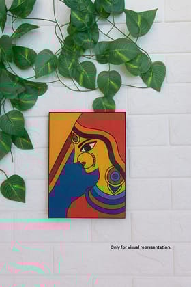 Dbeautify's DIY MDF Traditional Painting – Indian Lady Portrait