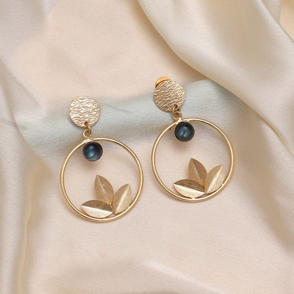 Aqua Mist Green Color Amrapali Earrings-Earring Length: 5.50 CM x Width: 3.50 CM / Green / Brass With Good Quality Gold Plated